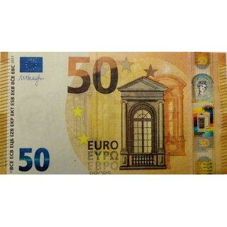 Pyro money (magic money), 50 euros